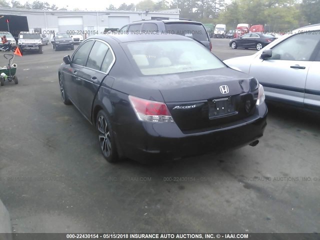 1HGCP264X8A006846 - 2008 HONDA ACCORD LXP BLACK photo 3