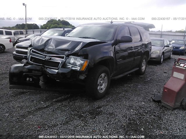 1GNSCAE06BR350723 - 2011 CHEVROLET TAHOE C1500  LS BLACK photo 2