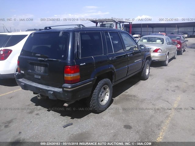 1J4GZ48S2WC250990 - 1998 JEEP GRAND CHEROKEE LAREDO/SPECIAL BLACK photo 4