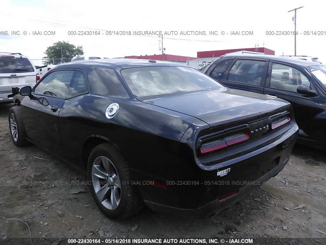 2C3CDZAG7FH894623 - 2015 DODGE CHALLENGER SXT BLACK photo 3