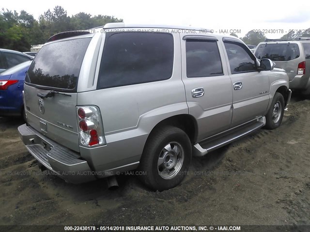1GYEC63T14R228378 - 2004 CADILLAC ESCALADE LUXURY ვერცხლისფერი ფოტო 4