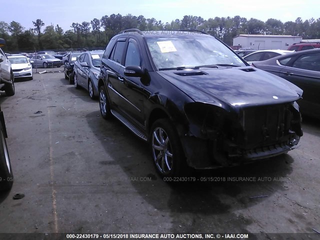 4JGBB86EX8A350287 - 2008 MERCEDES-BENZ ML 350 BLACK photo 1