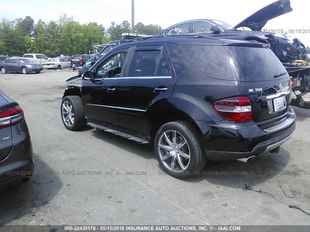 4JGBB86EX8A350287 - 2008 MERCEDES-BENZ ML 350 BLACK photo 3