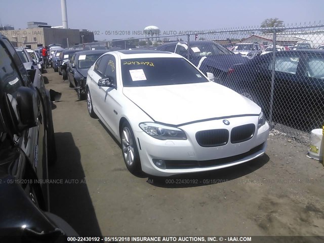 WBAXH5C52DD107302 - 2013 BMW 528 XI WHITE photo 1