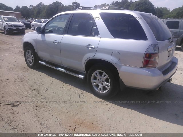 2HNYD18834H552434 - 2004 ACURA MDX TOURING SILVER photo 3