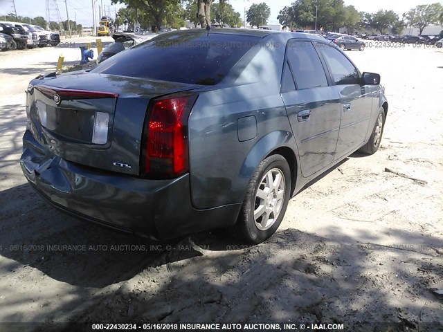 1G6DM57T560147686 - 2006 CADILLAC CTS BLUE photo 4