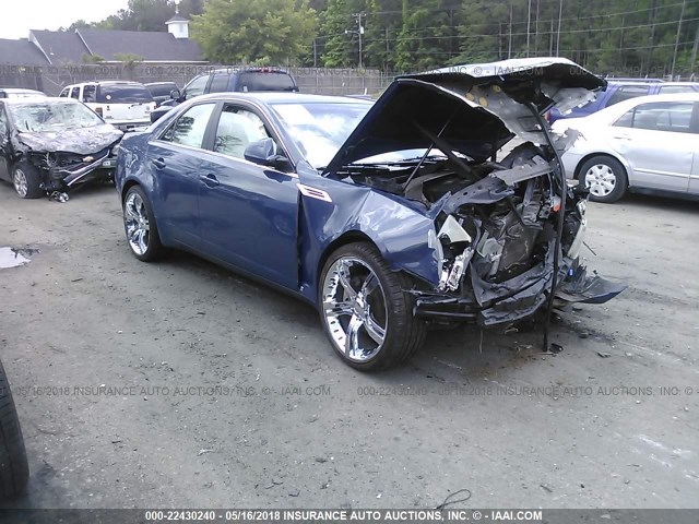 1G6DF577690120143 - 2009 CADILLAC CTS BLUE photo 1