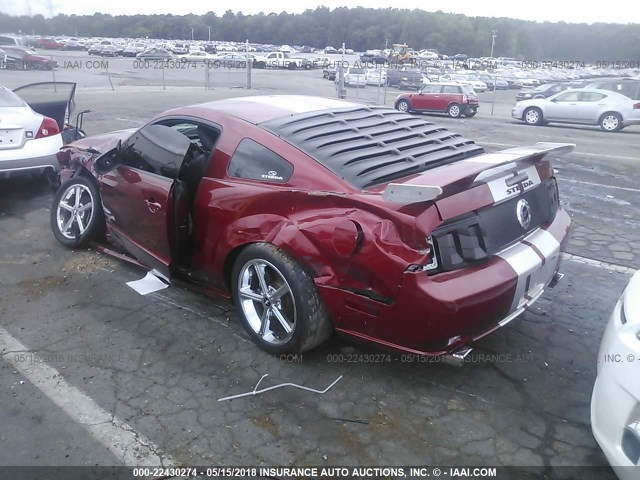 1ZVHT82H785145074 - 2008 FORD MUSTANG GT RED photo 3
