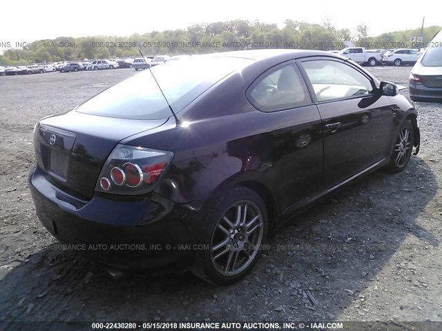 JTKDE167X90288922 - 2009 TOYOTA SCION TC 紫色 照片 4