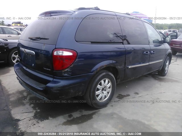 2A8GP54L56R619017 - 2006 CHRYSLER TOWN & COUNTRY TOURING BLUE photo 4