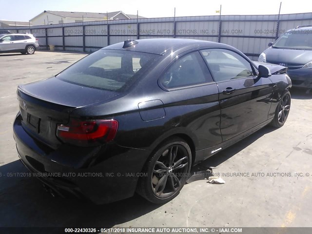 WBA2G1C53HV638708 - 2017 BMW M240I BLACK photo 4