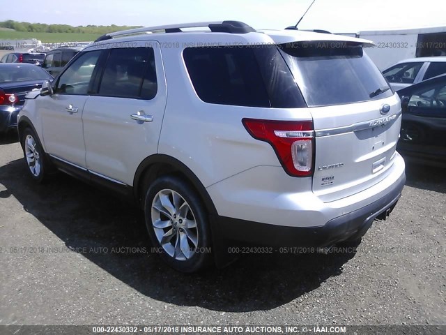 1FMHK8F84CGA24253 - 2012 FORD EXPLORER LIMITED 银色 照片 3