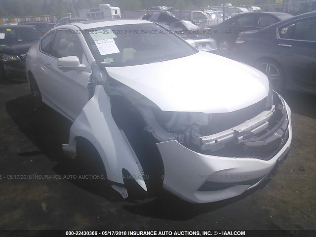 1HGCT2B06GA003262 - 2016 HONDA ACCORD TOURING WHITE photo 1