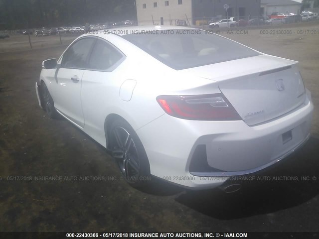 1HGCT2B06GA003262 - 2016 HONDA ACCORD TOURING WHITE photo 3