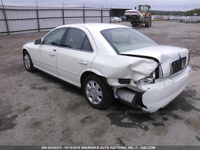 1LNHM86S04Y646186 - 2004 LINCOLN LS WHITE photo 3