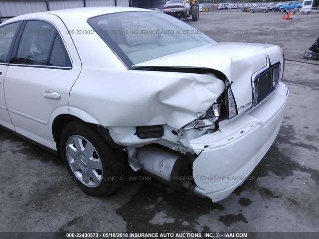 1LNHM86S04Y646186 - 2004 LINCOLN LS WHITE photo 6