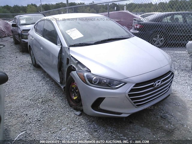 KMHD84LF1HU179702 - 2017 HYUNDAI ELANTRA SE/VALUE/LIMITED SILVER photo 6