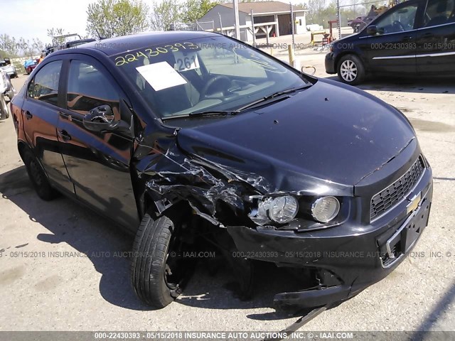 1G1JA5SH7D4115283 - 2013 CHEVROLET SONIC LS 黑色 照片 1