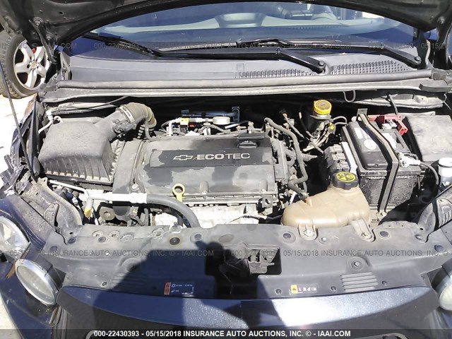 1G1JA5SH7D4115283 - 2013 CHEVROLET SONIC LS 黑色 照片 10