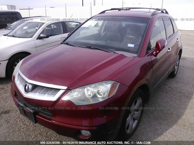 5J8TB18218A002673 - 2008 ACURA RDX RED photo 6