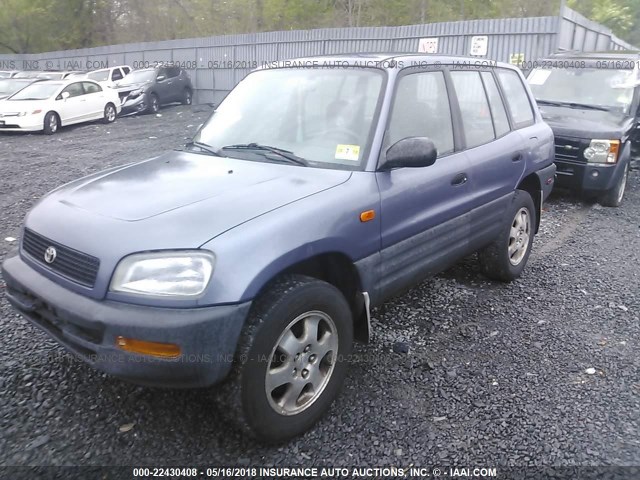 JT3HP10V6T7017577 - 1996 TOYOTA RAV4 BLUE photo 2