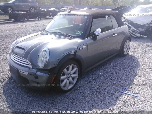 WMWRH33535TF84585 - 2005 MINI COOPER S GRAY photo 2