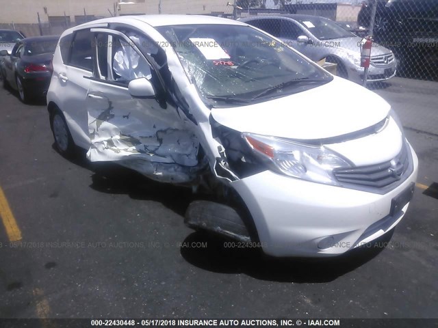 3N1CE2CP3EL436745 - 2014 NISSAN VERSA NOTE S/S PLUS/SV/SL WHITE photo 1