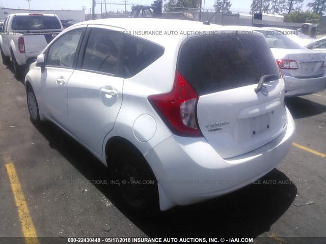 3N1CE2CP3EL436745 - 2014 NISSAN VERSA NOTE S/S PLUS/SV/SL WHITE photo 3