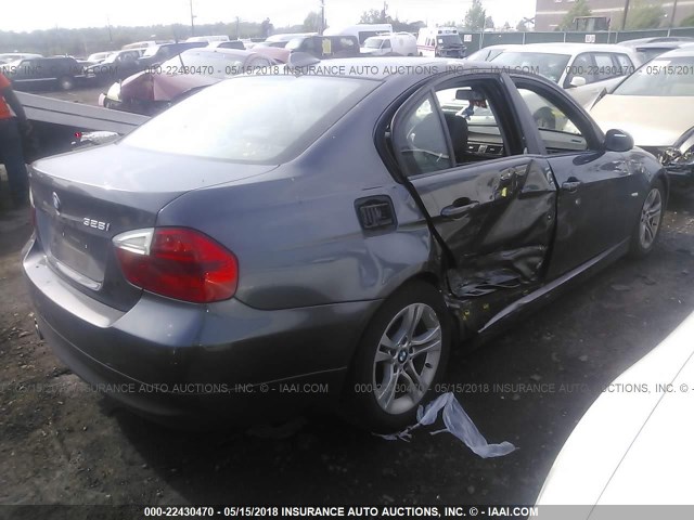 WBAVC57548NK78259 - 2008 BMW 328 I SULEV GRAY photo 4