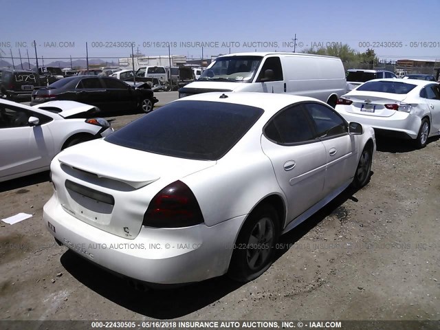 2G2WS522751189391 - 2005 PONTIAC GRAND PRIX GT WHITE photo 4