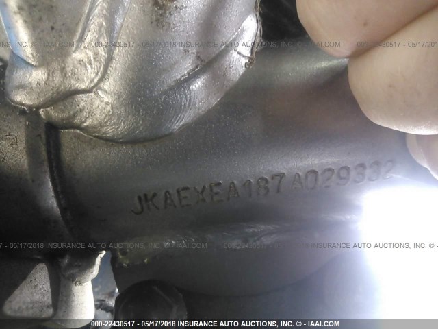 JKAEXEA187A029332 - 2007 KAWASAKI EX650 A BLUE photo 10