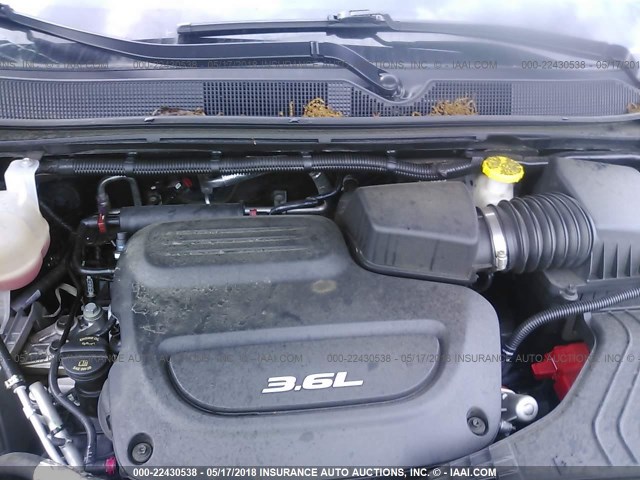 2C4RC1EGXHR796736 - 2017 CHRYSLER PACIFICA TOURING L PLUS შავი ფოტო 10