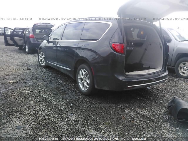 2C4RC1EGXHR796736 - 2017 CHRYSLER PACIFICA TOURING L PLUS შავი ფოტო 3