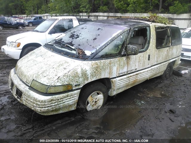 1GMDU06L5PT217717 - 1993 PONTIAC TRANS SPORT  WHITE photo 2