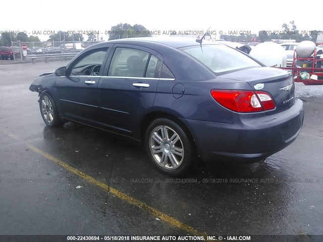 1C3LC66M97N659049 - 2007 CHRYSLER SEBRING LIMITED Dark Blue photo 3