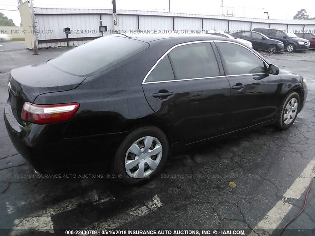 4T1BE46K67U573557 - 2007 TOYOTA CAMRY NEW GENERAT CE/LE/XLE/SE BLACK photo 4