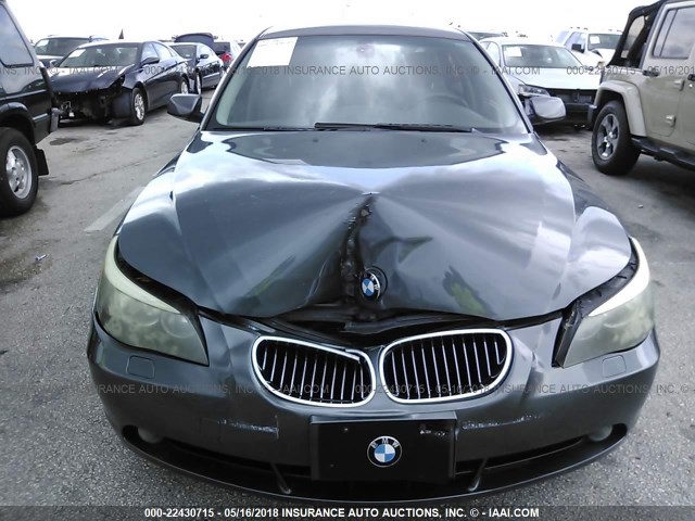 WBANF33597CW70147 - 2007 BMW 525 XI Մոխրագույն լուսանկար 6