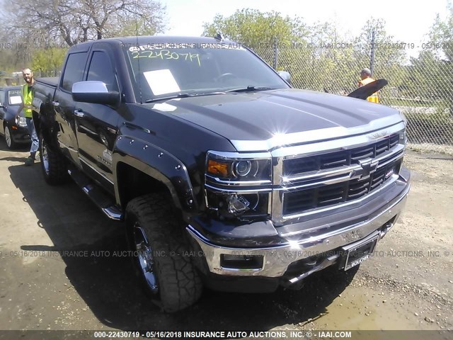 3GCUKSEC8EG327419 - 2014 CHEVROLET SILVERADO K1500 LTZ GRAY photo 1