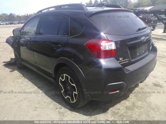 JF2GPADC6G8245239 - 2016 SUBARU CROSSTREK PREMIUM შავი ფოტო 3