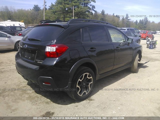 JF2GPADC6G8245239 - 2016 SUBARU CROSSTREK PREMIUM შავი ფოტო 4