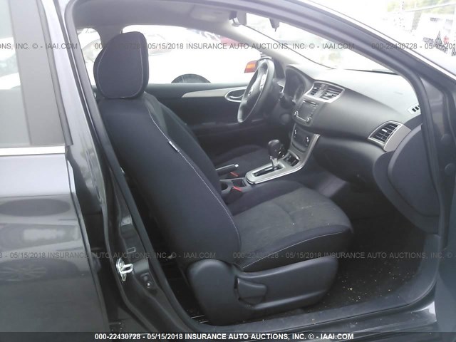 3N1AB7AP0FY245837 - 2015 NISSAN SENTRA S/SV/SR/SL GRAY photo 5