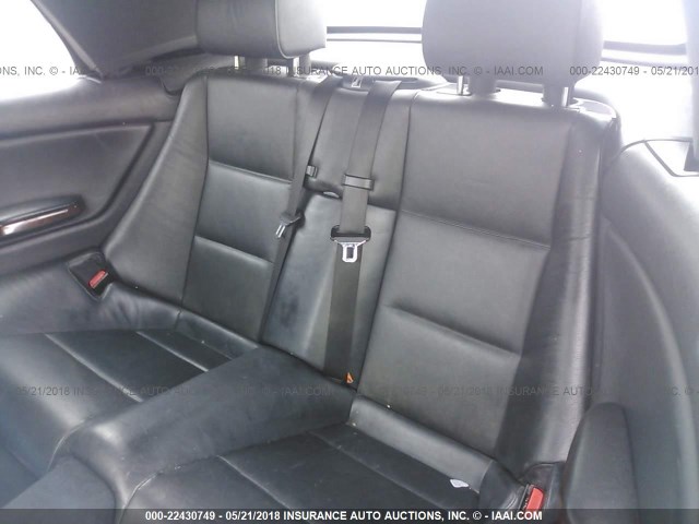 WBABS53491EV87444 - 2001 BMW 330 CI BLACK photo 8