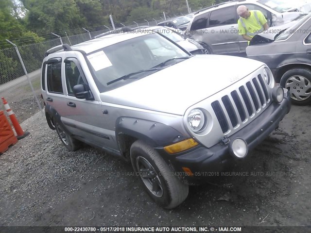 1J4GL38K96W147527 - 2006 JEEP LIBERTY RENEGADE SILVER photo 1