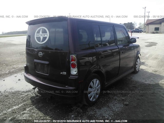JTLKT324240162370 - 2004 TOYOTA SCION XB მუქწითელი ფოტო 4