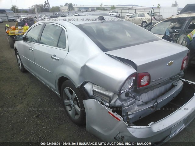 1G1ZC5E04CF331632 - 2012 CHEVROLET MALIBU 1LT 银色 照片 3