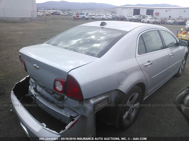 1G1ZC5E04CF331632 - 2012 CHEVROLET MALIBU 1LT 银色 照片 4