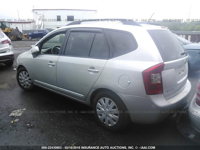 KNAFG529897275910 - 2009 KIA RONDO LX/EX GRAY photo 3