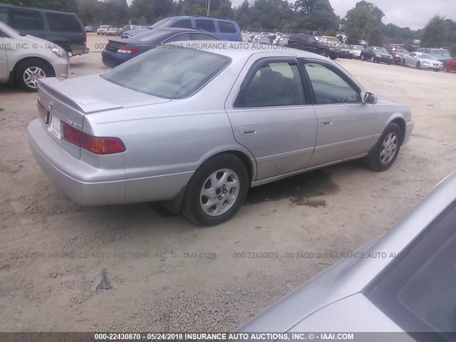 4T1BG22K81U810240 - 2001 TOYOTA CAMRY CE/LE/XLE SILVER photo 4