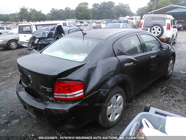 1B3CC4FB4AN233132 - 2010 DODGE AVENGER SXT BLACK photo 4