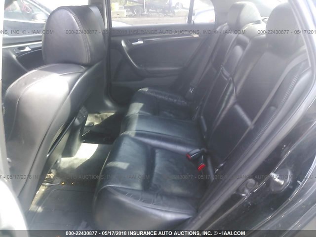 19UUA66265A024249 - 2005 ACURA TL BLACK photo 8